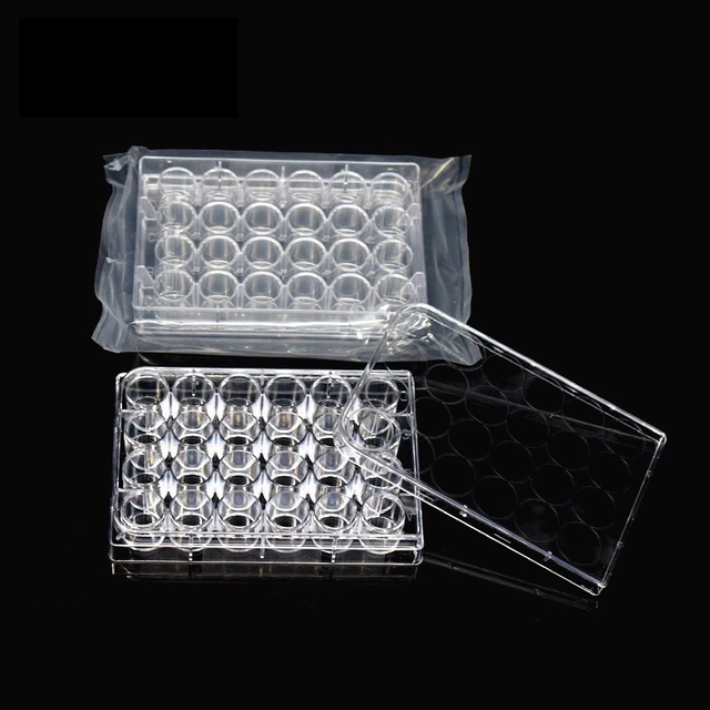 Custom High Transparency 24‑well Cell Growth Culture Plate Clear Flat Bottom