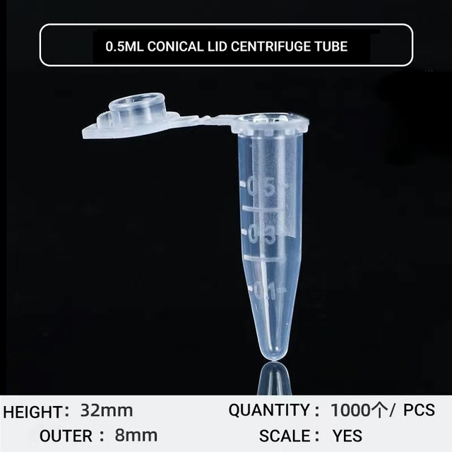 0.5 ML Conical Centrifuge Tube – Polypropylene Laboratory Centrifuge Tube with Graduation