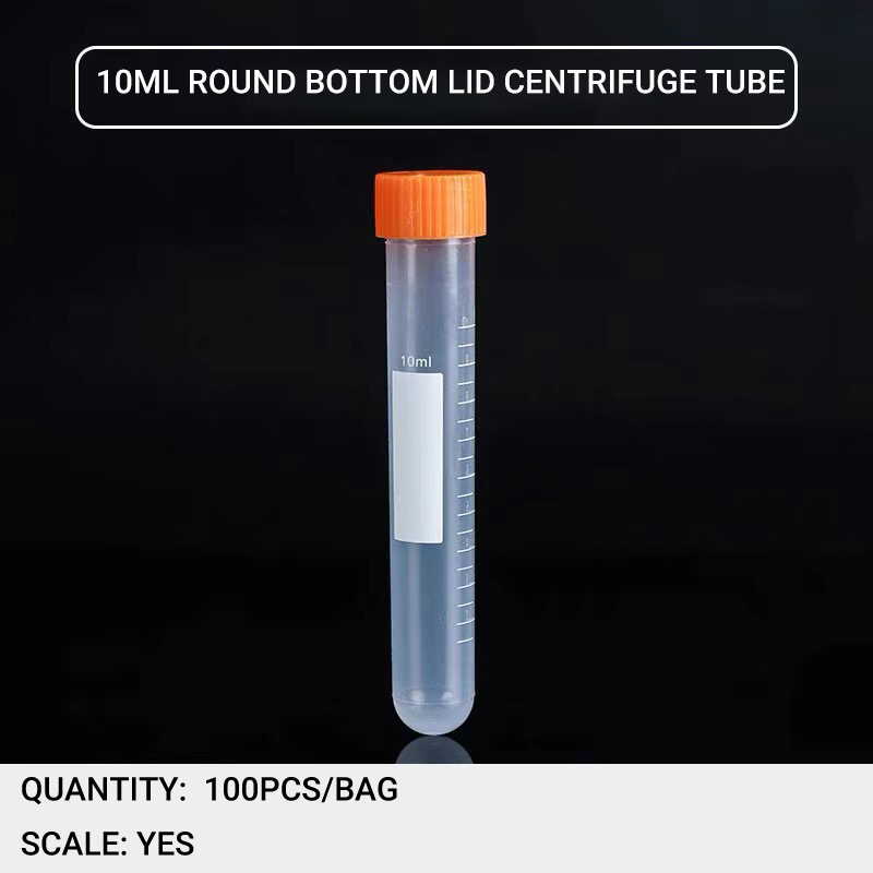 Centrifuge Tube 10ml, Conical Or Round Bottom Centrifuge Tubes 10ml with Graduated